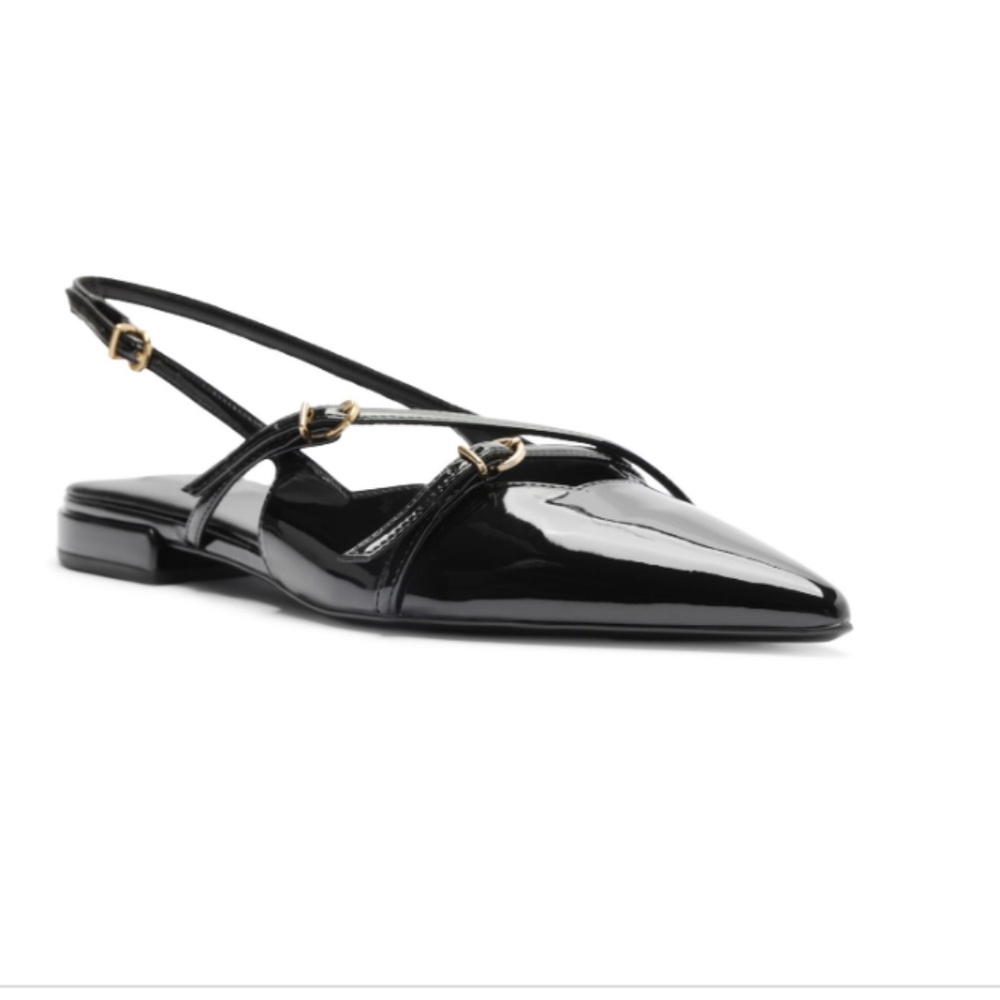 Arezzo Women's Tiffany Ballet Flats - Black NWT